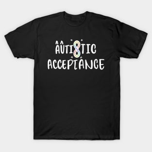 Autistic Acceptance (Dark colors) T-Shirt